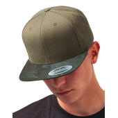 Camo Visor Snapback - Black Camo - One Size